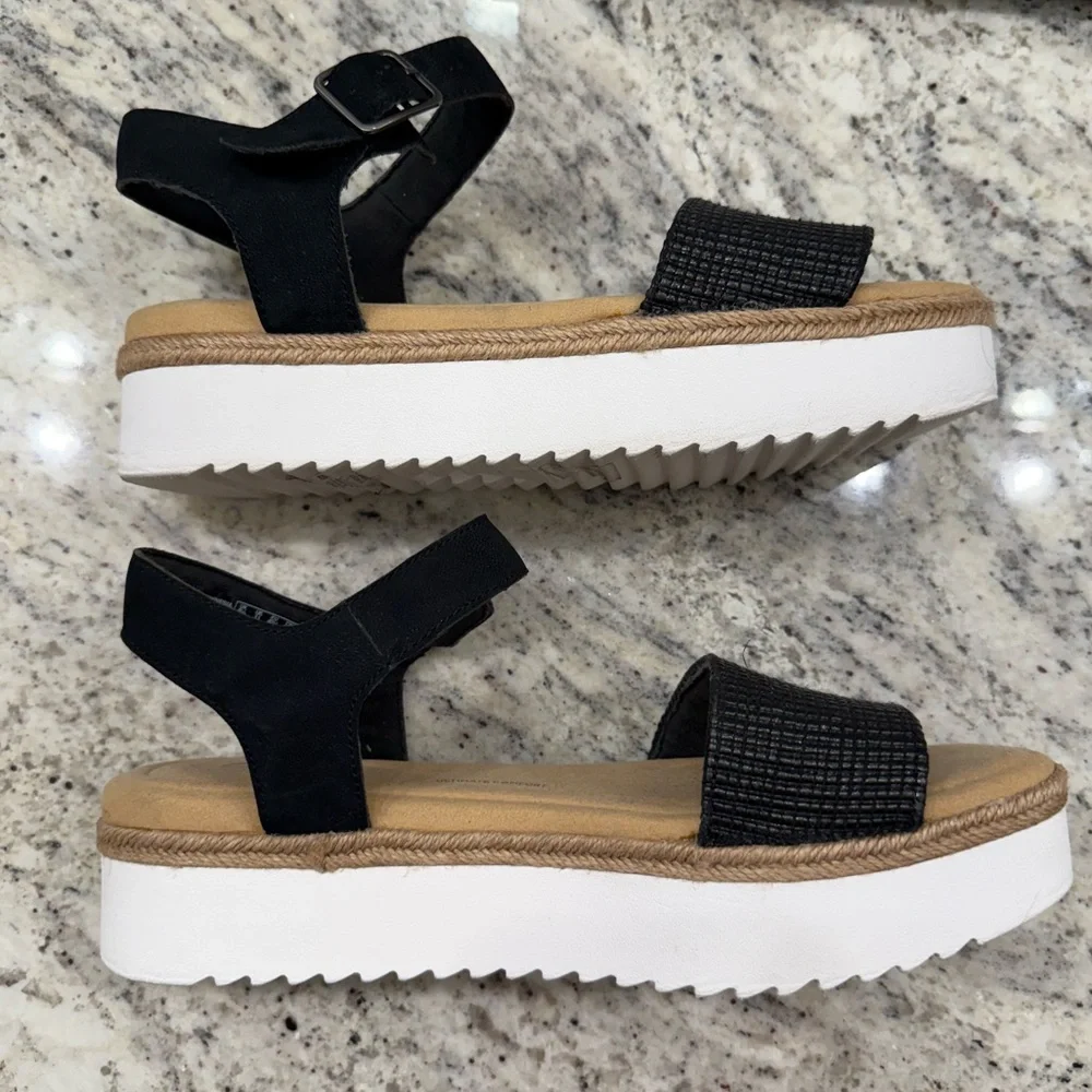 Clark’s Lana Shore Black Platform Sandals - size 11 - Picture 4 of 7